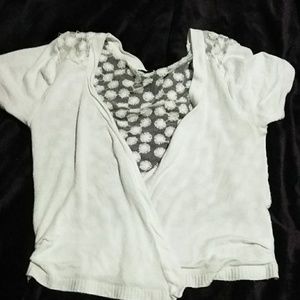 Mini short sleeve cardigan